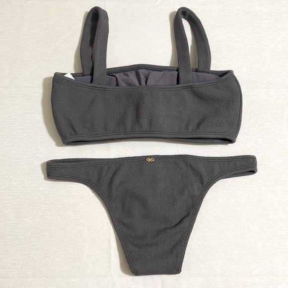 PILYQ Women's Sand Reef Layla Bralette Bikini Set Size L - Picture 3 of 7